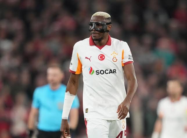 Victor Osimhen celebrating goal representing highest paid Nigerian footballers 2026