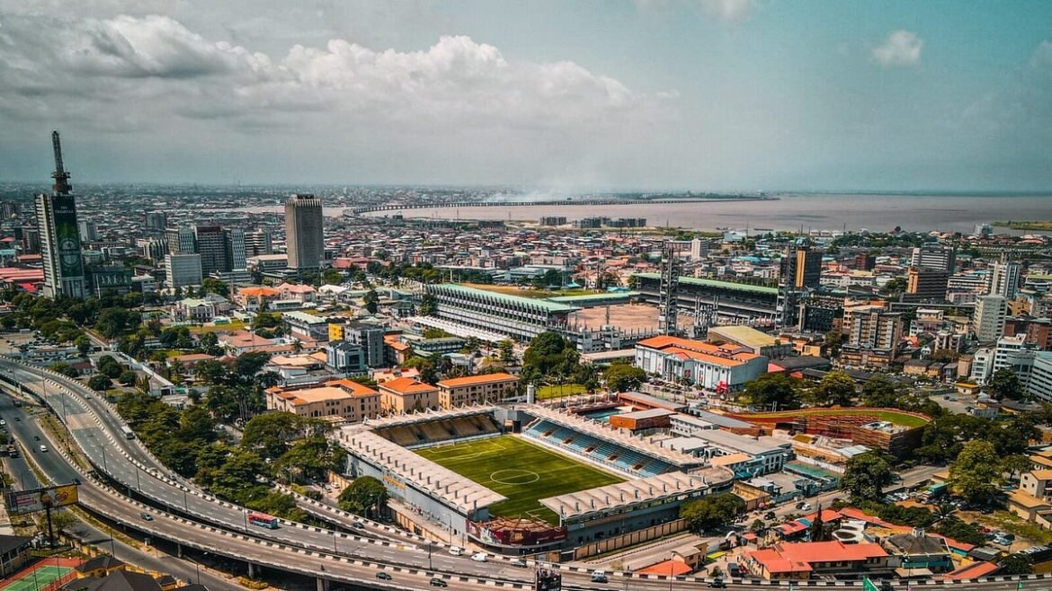 NPFL clubs in Lagos playing a league match at Mobolaji Johnson Arena