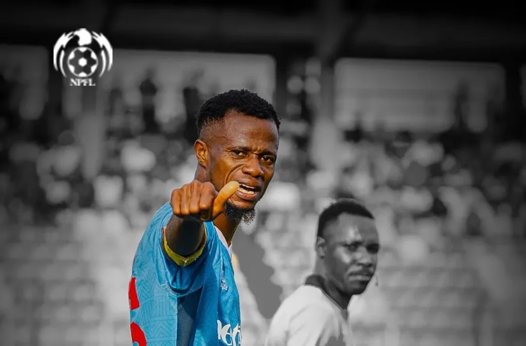 NPFL top scorers 2026 Golden Boot race table displayed on stadium scoreboard