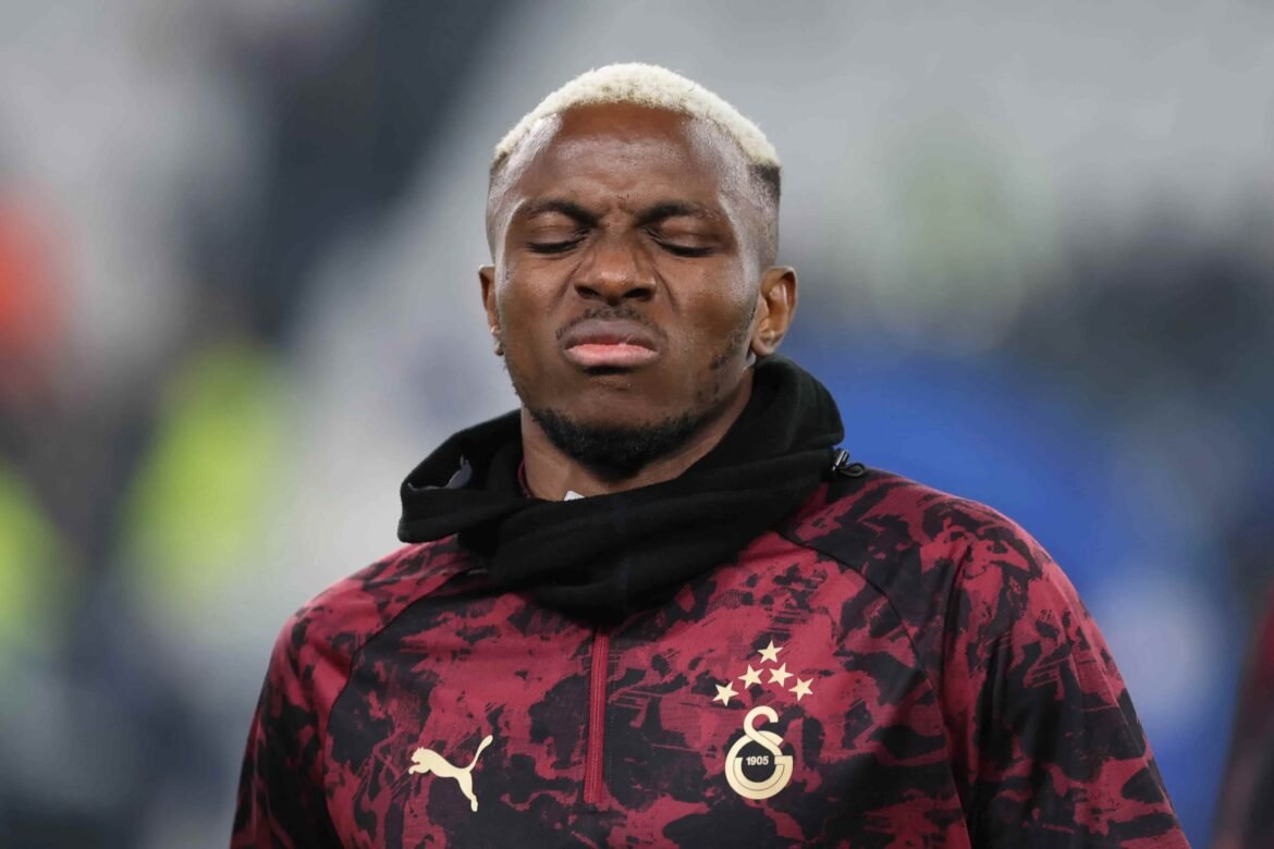 Victor Osimhen during a Galatasaray match as the Turkish champions pursue Champions League signings amid ongoing Victor Osimhen transfer speculation