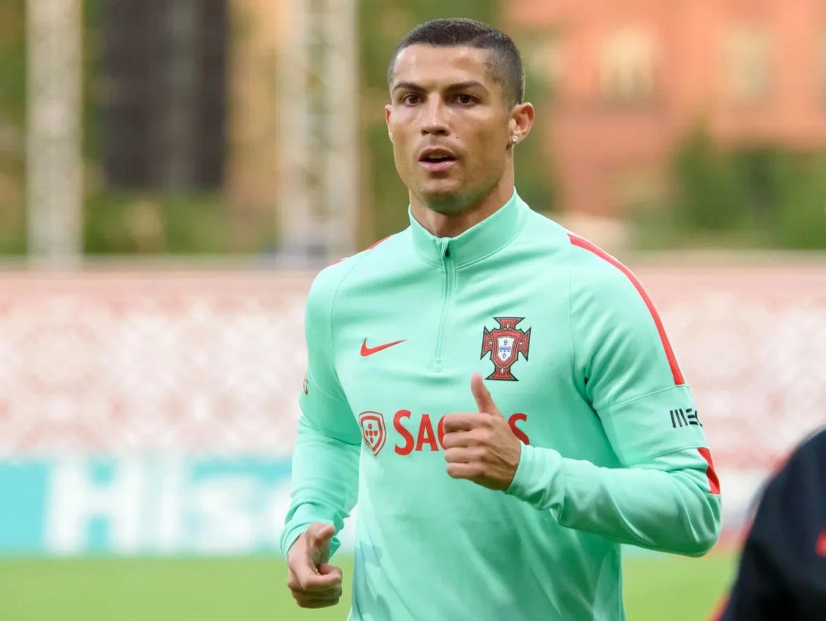 Cristiano Ronaldo playing during his early football career after he started playing soccer with Andorinha